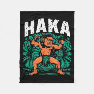 Haka-Tanz Lustiger Maori-Tanz Kultur Outfit  Fleecedecke