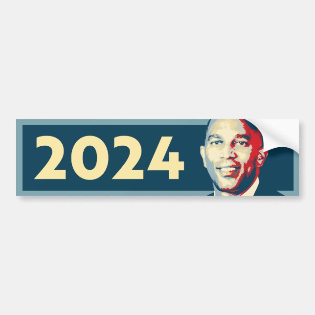 Hakeem Jeffries 2024 Autoaufkleber (Vorne)