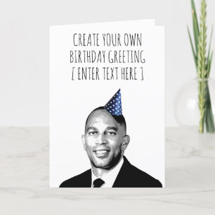 Hakeem Jeffries Individuelle Geburtstagskarte Karte