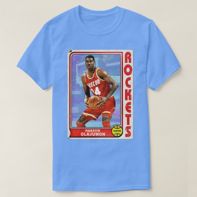 Hakeem Olajuwon Retro Style 90s Trading d T-Shirt (Design vorne)