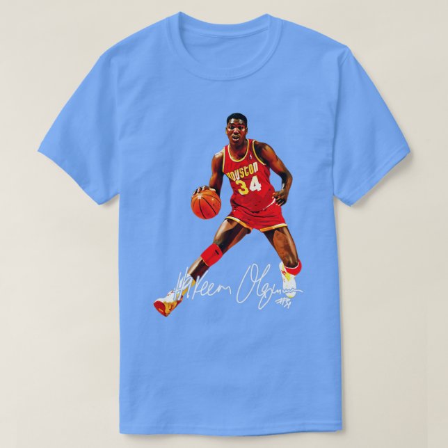 Hakeem Olajuwon The Dream BasketballSignature-80er T-Shirt (Design vorne)