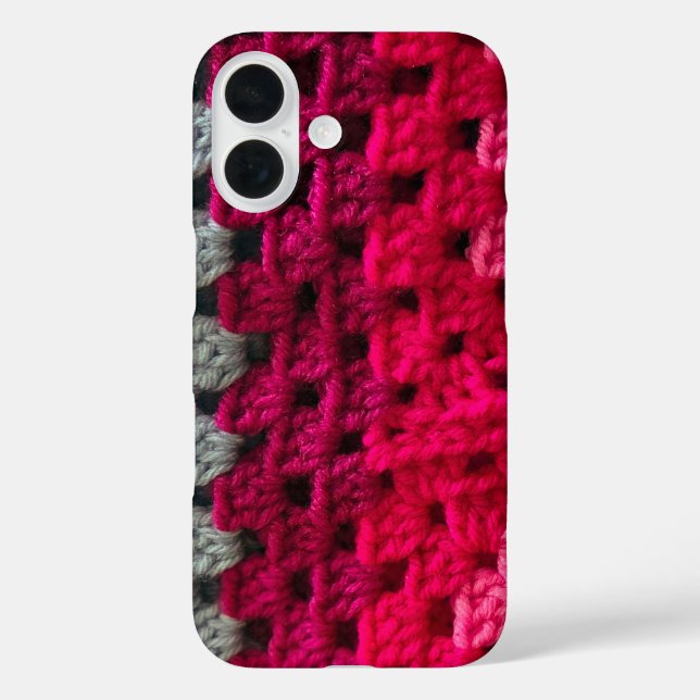 Häkel-Granny-Square-Muster Case-Mate iPhone Hülle (Rückseite)