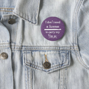 Häkelarbeit-Haken-Lizenz • Handwerk {dunkel} Button