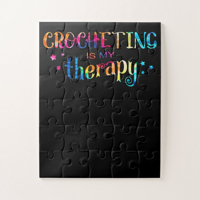 Häkelarbeit ist meine Rapssache Puzzle (Vertikal)