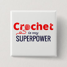 Häkelarbeit ist meine Supermacht im Rot