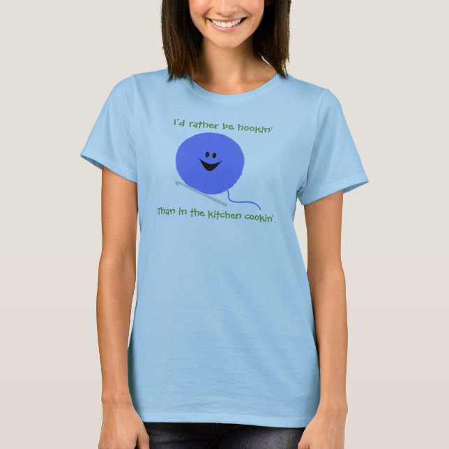 Häkelarbeit-lustiges Shirt (Vorderseite)