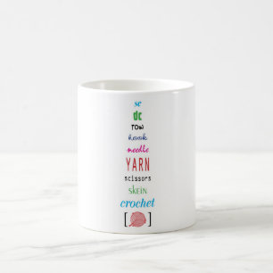 Häkelarbeitausdrücke Kaffeetasse