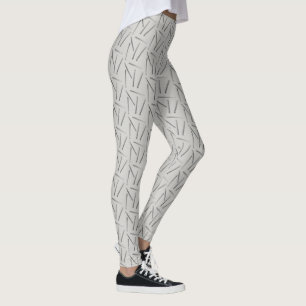 Häkelhaken Handwerkskunst Silber + Grau Leggings