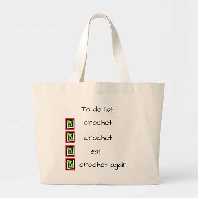 Häkelliebhaber Tasche (Vorne)