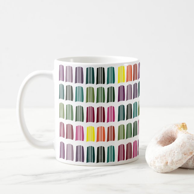 Häkeln Farbige Strickgarn  Kaffeetasse (Mit Donut)