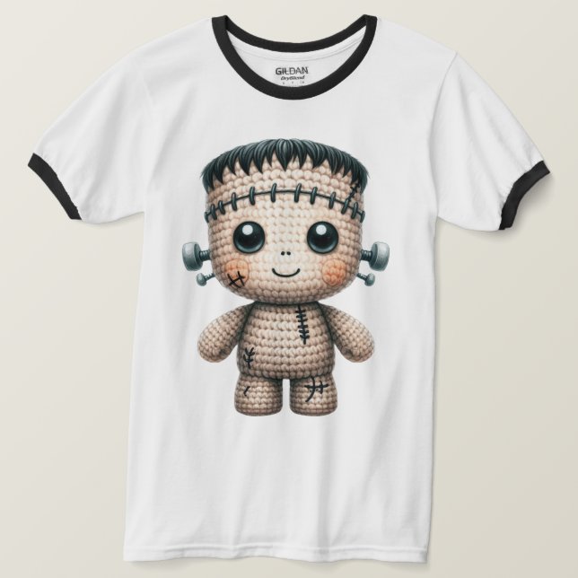 Häkeln Frankenstein T-Shirt (Design vorne)