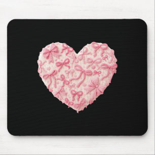 Häkeln Garn Latch Hook Valentinstag Herz Rosa Herz Mousepad