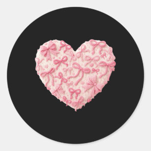 Häkeln Garn Latch Hook Valentinstag Herz Rosa Herz Runder Aufkleber