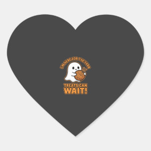 Häkeln Geister Garn Halloween Design Herz-Aufkleber