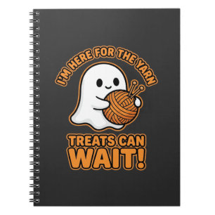 Häkeln Geister Garn Halloween Design Notizblock