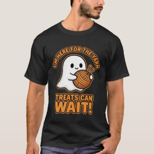 Häkeln Geister Garn Halloween Design T-Shirt