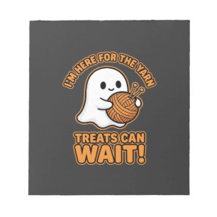Häkeln Ghost Garn Halloween Design Notizblock