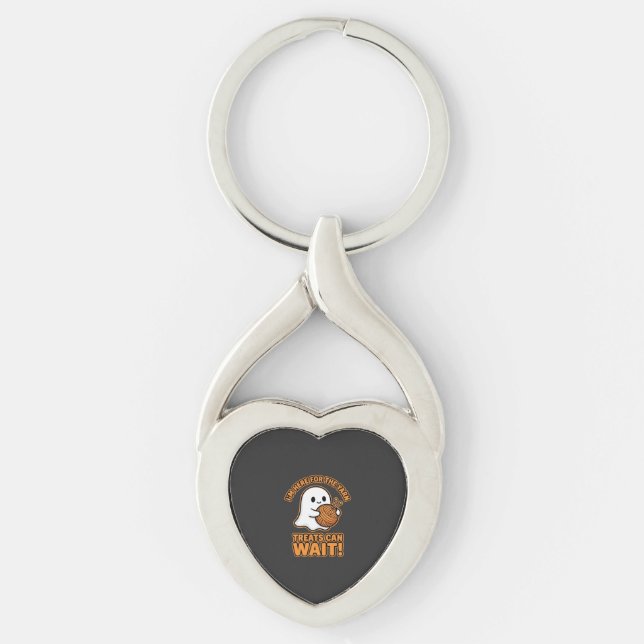 Häkeln Ghost Garn Halloween Design Schlüsselanhänger (Vorderseite)