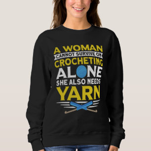 Häkeln handmade Häkel Spruch Sweatshirt