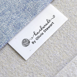 Häkeln mit personalisierter Garnband-Banderole Ripsband