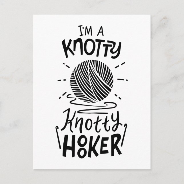 Häkeln Postkarte (Vorderseite)