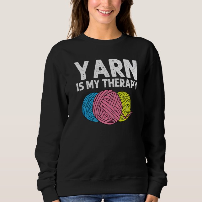 Häkeln Quilting Nähen Frauen Mädchen Sweatshirt (Vorderseite)