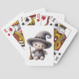 Häkeln Sie süße Hexe Spielkarten