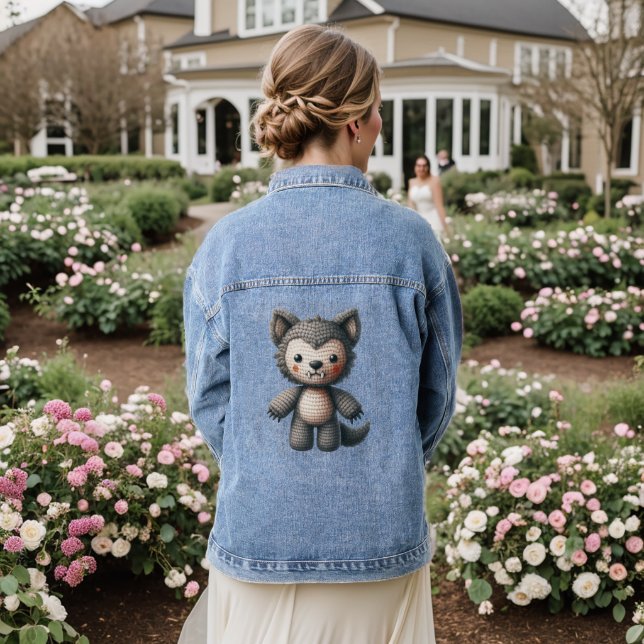 Häkeln Werwolf Jeansjacke (Hochzeit Rückseite)