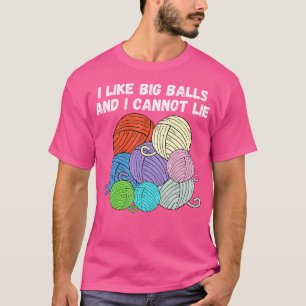 Häkelnde Oberteile für Frauen Lustige Strickmottos T-Shirt