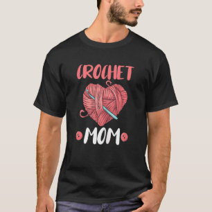 Häkelndes Frauen Häkelnde Mutter Stricken T-Shirt