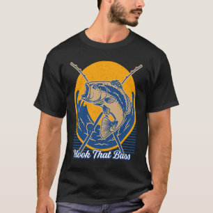 Haken Sie diesen Bass Fliegenfischen Jagen Angeln T-Shirt