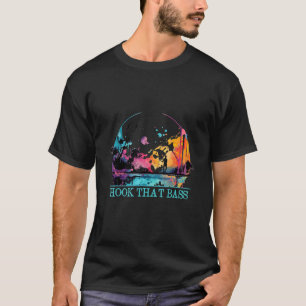 Haken Sie diesen Bass Fliegenfischen Jagen Angeln  T-Shirt