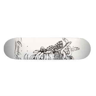 Haken u. Schloss-Medusa-Kern 1 Skateboard
