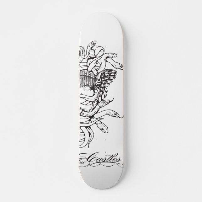 Haken u. Schloss-Medusa-Kern 2 Skateboard (Vorne)