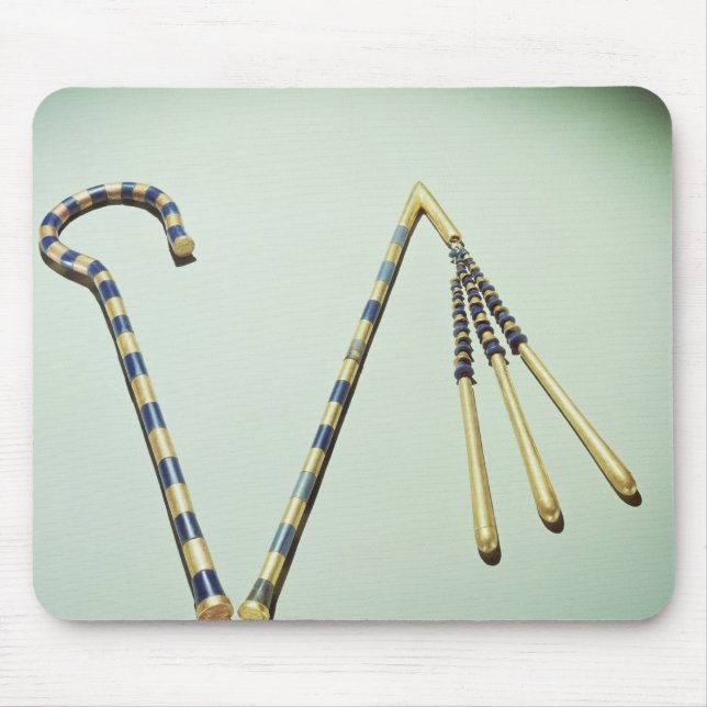 Haken und Dreschflegel, vom Grab von Tutankhamun Mousepad (Vorne)