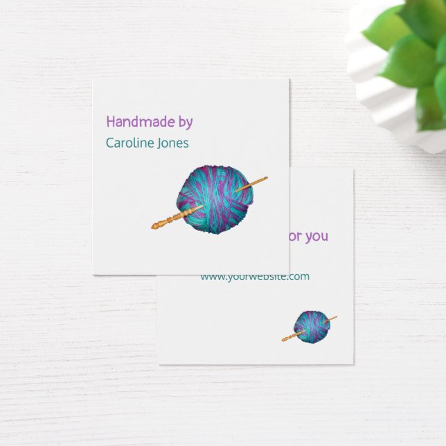 Haken und Garne Handmade by - Ihr Name (Schreibtisch)