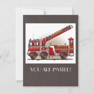Haken- und Ladder-Feuerwehr Einladung