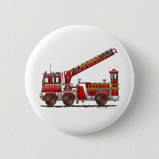 Haken-und Leiter-Löschfahrzeug Button