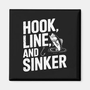 Hakenleine und Sinkerspass für Angelfreunde Magnet