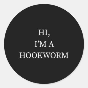 Hakenwurm Parasit Halloween-Shirt Lustiges Letztes Runder Aufkleber