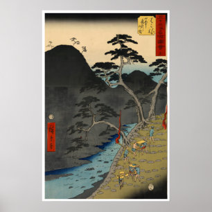 Hakone-Holzschnitt Utagawa Hiroshige Kunst Poster