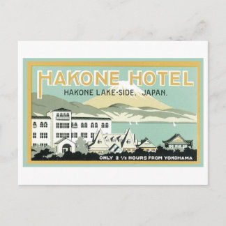 Hakone Hotel, Hakone Lake Side, Japan Postkarte