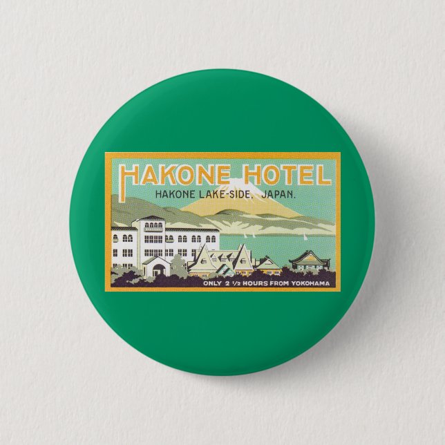 Hakone Hotel Japan Button (Vorderseite)