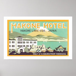 Hakone Hotel (white) Poster