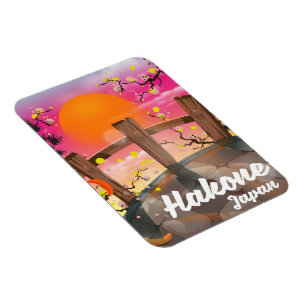 Hakone japan blüht Poster. Magnet