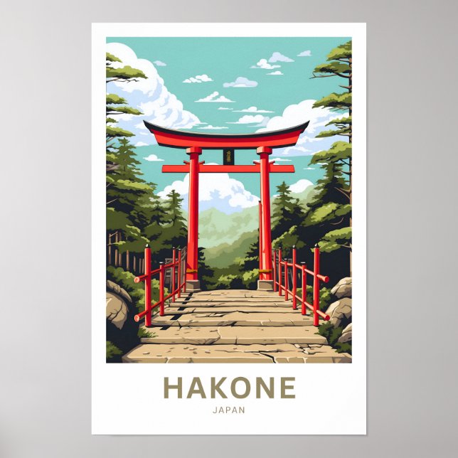 Hakone Japan Travel Print Poster (Vorne)