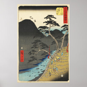 Hakone, Japan: Vintage Utagawa-Holzschnittdruck Poster