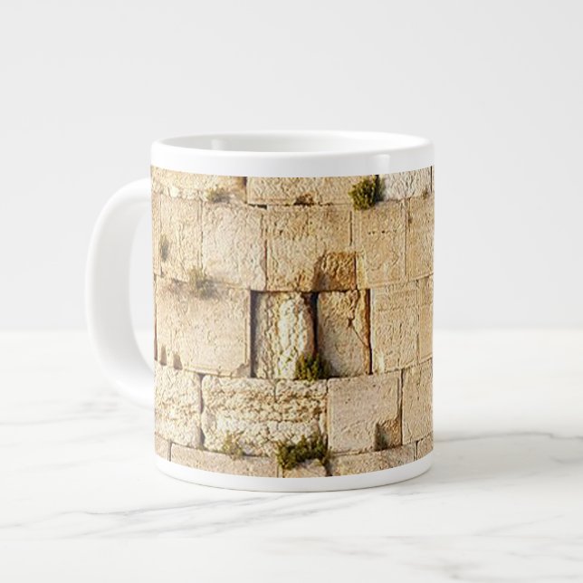 HaKotel - Die Western-Mauer Jumbo-Tasse (Vorderseite Links)