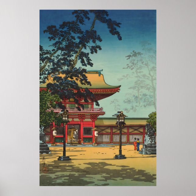 Hakozaki-Hachimangu-Tempel (Hakozaki Hachimangu) Poster (Vorne)