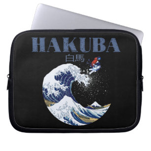 HAKUBA Ski, Vintage japanische Kunst Laptopschutzhülle